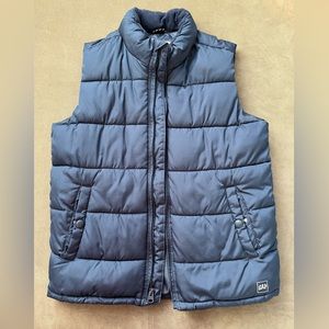 GAP Kids Navy Blue cold control max puffer vest XL
